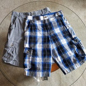 FADED GLORY 2 PAIRS!! Boys Cargo shorts